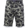 Daxxis - Short Drill Slim Militar Camuflaje - Verde y Negro